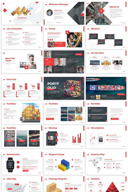 Kit Graphique #81664 Logistics Creatif Divers Modles Web - Logo template Preview