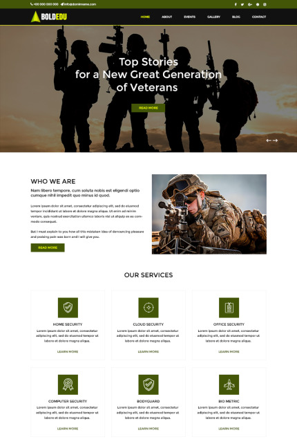 Kit Graphique #81707 Military School Divers Modles Web - Logo template Preview