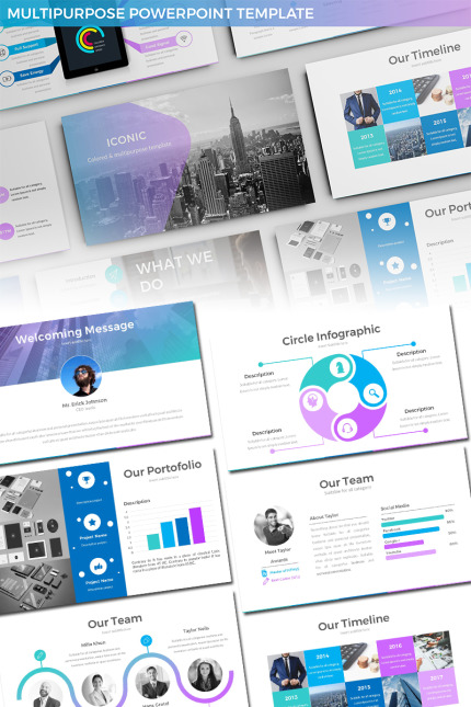 Kit Graphique #81722 Colorful Gradient Divers Modles Web - Logo template Preview