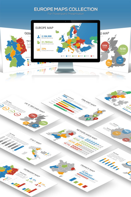 Kit Graphique #81754 Europe Cartes Divers Modles Web - Logo template Preview