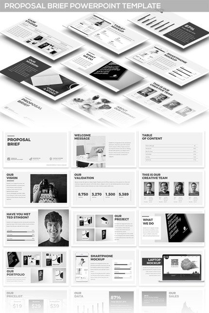 Kit Graphique #81758 Monochrome Noir Divers Modles Web - Logo template Preview