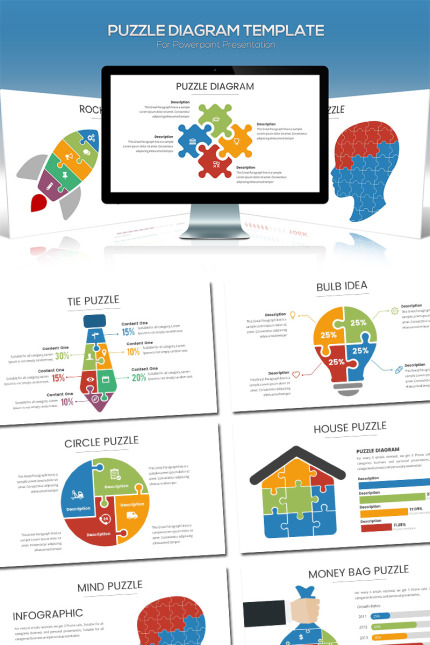 Kit Graphique #81839 Puzzle Schma Divers Modles Web - Logo template Preview