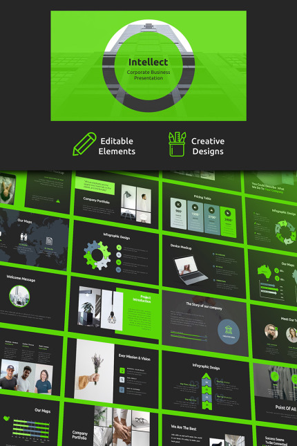 Kit Graphique #81852 Powerpoint Ppt Powerpoint MotoCMS - Logo template Preview