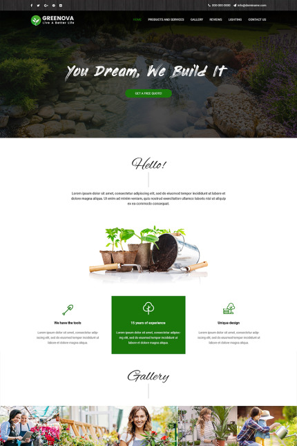 Kit Graphique #82203 Landscaping Thme Divers Modles Web - Logo template Preview