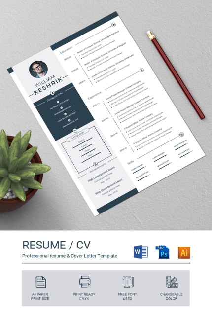 Kit Graphique #82451 Resume Template Divers Modles Web - Logo template Preview