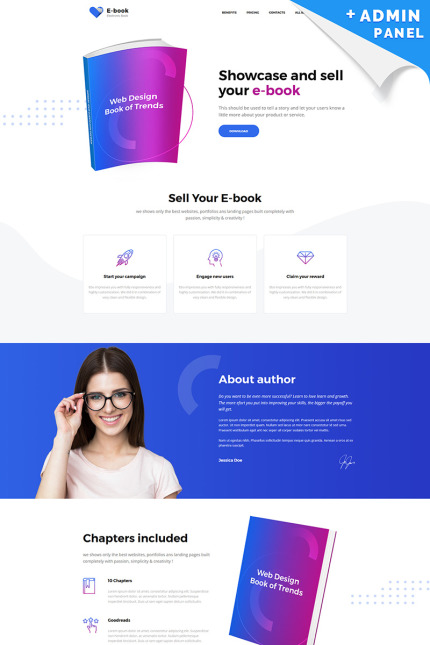 Kit Graphique #82525 Book Books MotoCMS 3 - MotoCMS