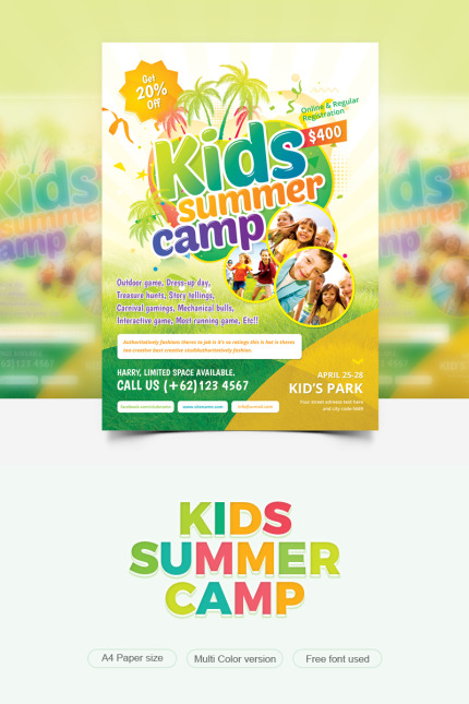 Kit Graphique #82667 Kids Summer Divers Modles Web - Logo template Preview