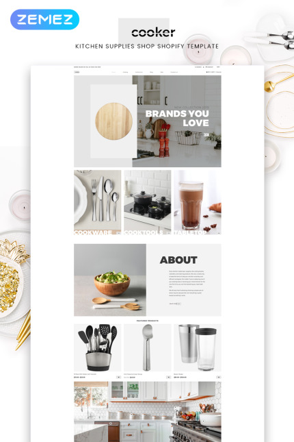 Kit Graphique #82694 Accessoires Cuisine Divers Modles Web - Logo template Preview