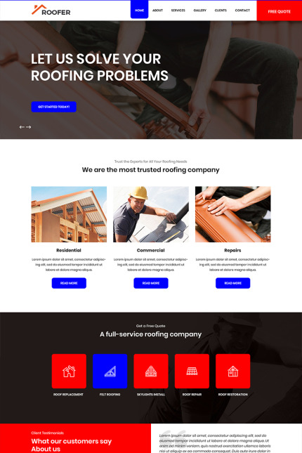 Kit Graphique #82703 Roofing Services Divers Modles Web - Logo template Preview