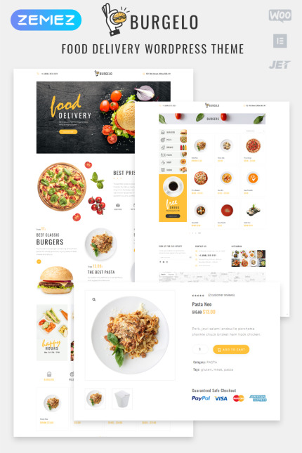 Kit Graphique #82722 Food Delivery Divers Modles Web - Logo template Preview