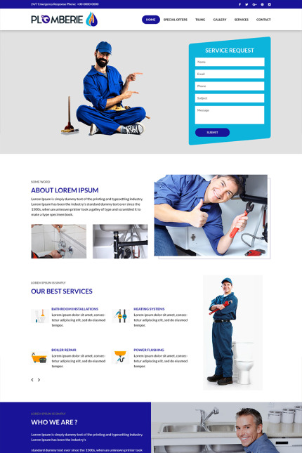 Kit Graphique #82724 Plumbing Thme Divers Modles Web - Logo template Preview