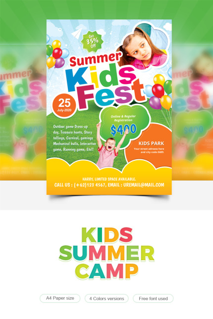 Kit Graphique #82742 Summer Enfants Divers Modles Web - Logo template Preview