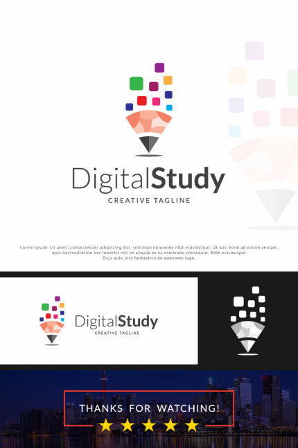 Kit Graphique #82812 Colorful Data Divers Modles Web - Logo template Preview