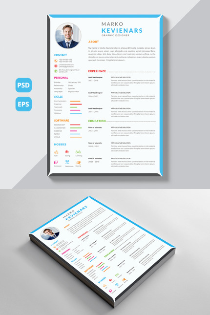 Kit Graphique #83208 Resume Simple Divers Modles Web - Logo template Preview