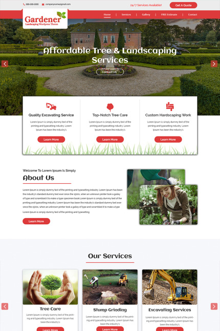 Kit Graphique #83437 Gardening Landscaping Divers Modles Web - Logo template Preview