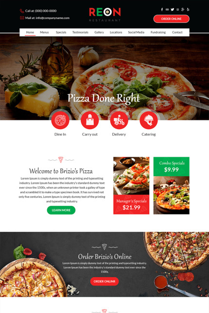 Kit Graphique #83451 Pizza Restaurant Divers Modles Web - Logo template Preview
