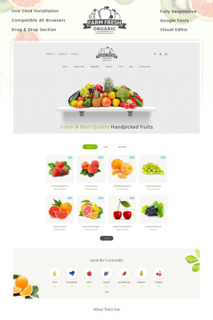 Kit Graphique #83976 Fruits Organique Divers Modles Web - Logo template Preview