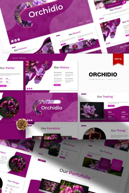 Kit Graphique #84352 Pink Floral Divers Modles Web - Logo template Preview