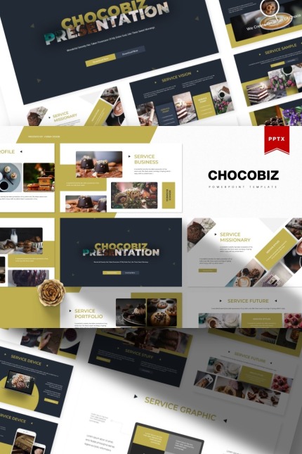 Kit Graphique #84362 Chocolate Marron Divers Modles Web - Logo template Preview