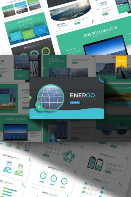 Kit Graphique #84495 Energy Solar Divers Modles Web - Logo template Preview