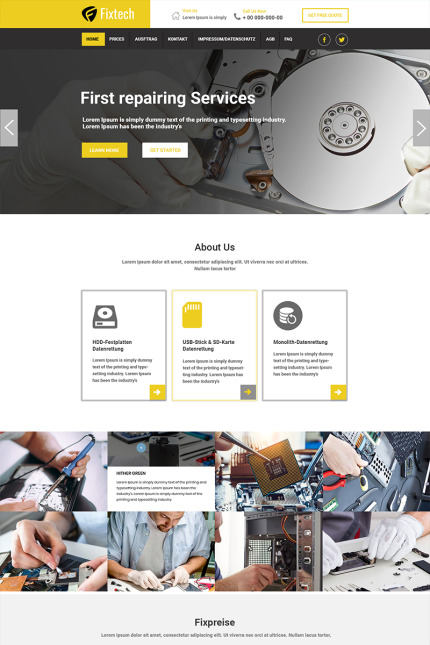Kit Graphique #84510 Ordinateur Rparation Divers Modles Web - Logo template Preview