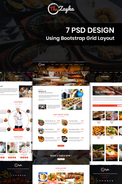 Kit Graphique #84555 Restaurant Alimentation Divers Modles Web - Logo template Preview