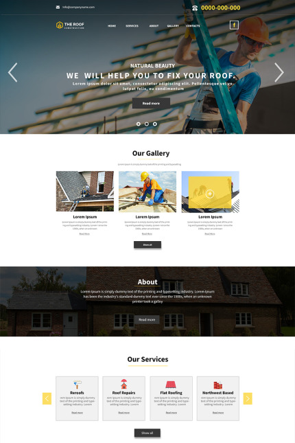 Kit Graphique #84595 Roofing Entreprise Divers Modles Web - Logo template Preview