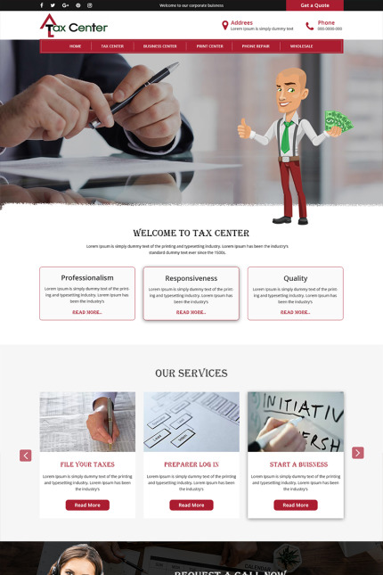 Kit Graphique #84597 Tax Consultation Divers Modles Web - Logo template Preview