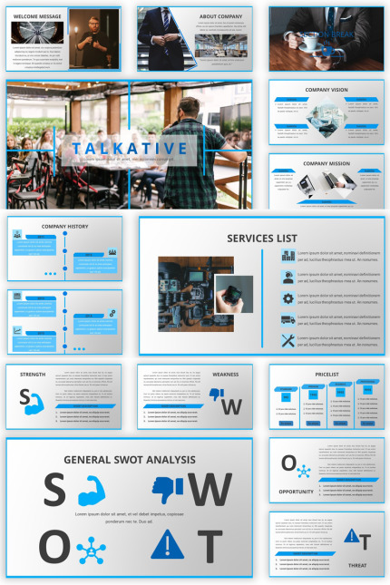 Kit Graphique #84672 Slides Powerpoint Divers Modles Web - Logo template Preview