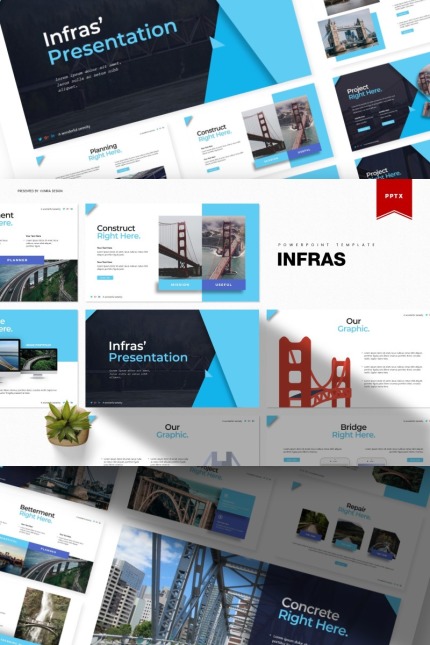 Kit Graphique #84680 Infrastructure Business Divers Modles Web - Logo template Preview