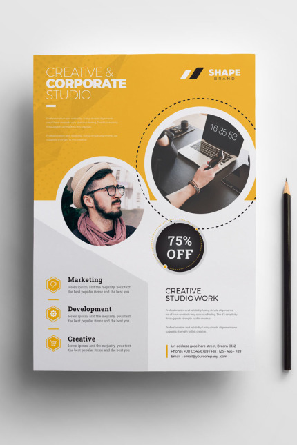 Kit Graphique #84692 Flyer Corporate Divers Modles Web - Logo template Preview