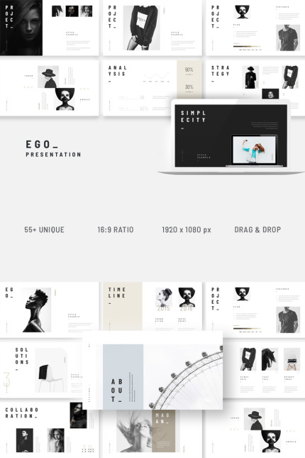 Kit Graphique #84729 Powerpoint Template Divers Modles Web - Logo template Preview