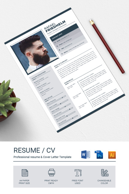 Kit Graphique #84773 Resume Template Divers Modèles Web - Logo template Preview