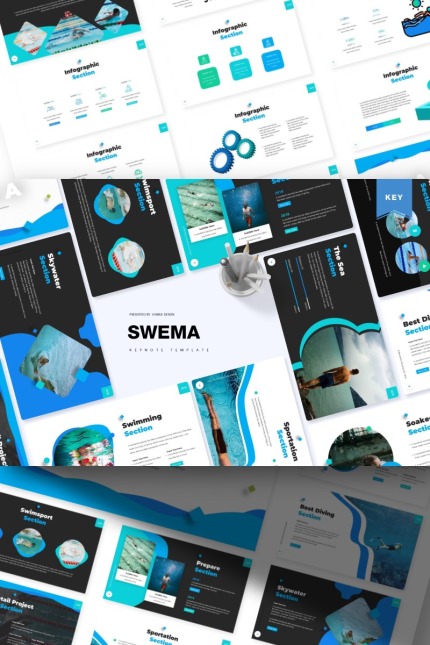 Kit Graphique #84816 Water Pool Divers Modles Web - Logo template Preview