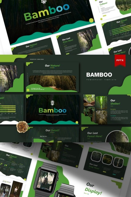 Kit Graphique #84848 Bamboo Fond Divers Modles Web - Logo template Preview