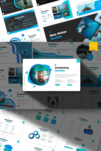 Kit Graphique #84860 Water Pool Divers Modles Web - Logo template Preview