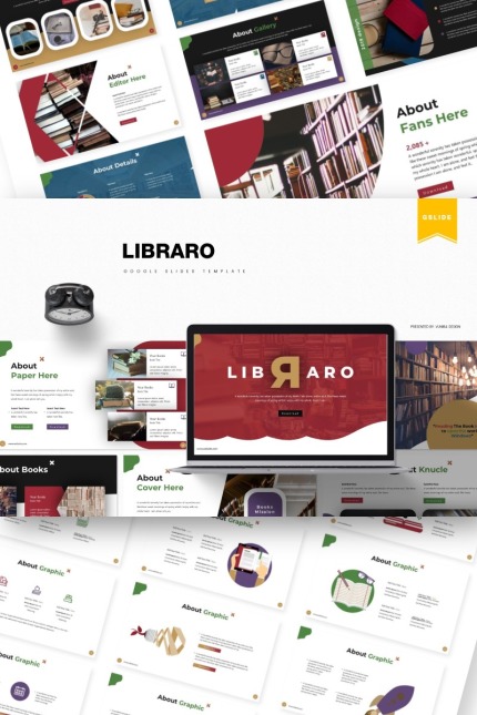 Kit Graphique #84864 Library Literature Divers Modles Web - Logo template Preview