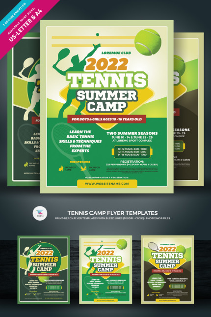 Kit Graphique #84884 Tennis Balle Divers Modles Web - Logo template Preview
