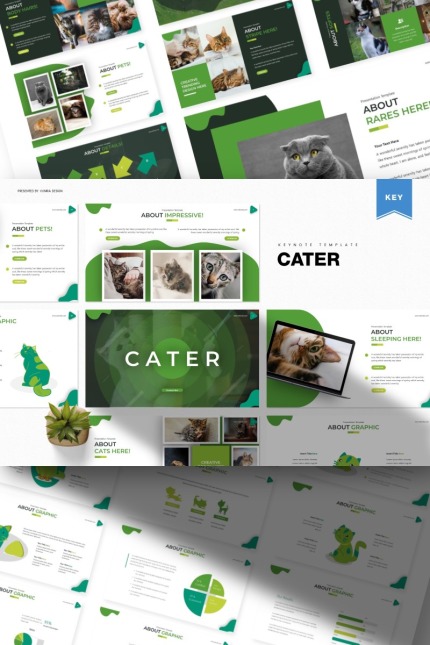 Kit Graphique #85342 Cat Mignon Divers Modles Web - Logo template Preview