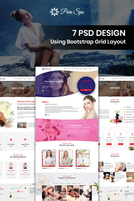 Kit Graphique #85402 Beauty Spa Divers Modles Web - Logo template Preview