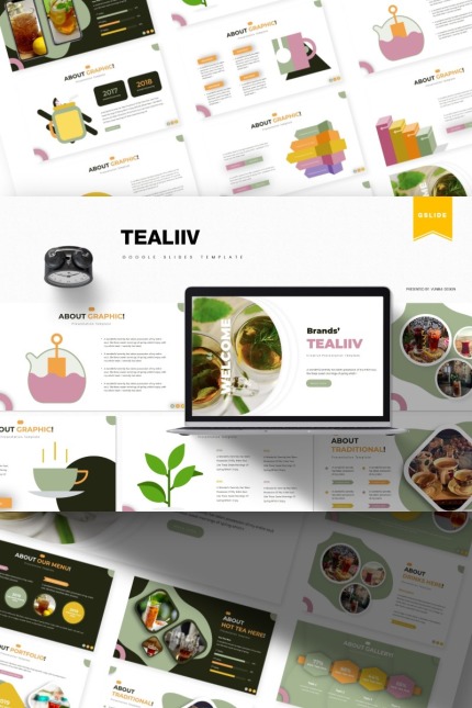 Kit Graphique #85502 Tea Drink Divers Modles Web - Logo template Preview