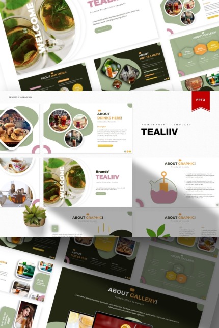 Kit Graphique #85525 Tea Drink Divers Modles Web - Logo template Preview