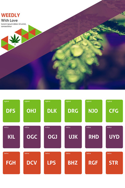 Kit Graphique #85600 Cannabis Huile Divers Modles Web - Logo template Preview