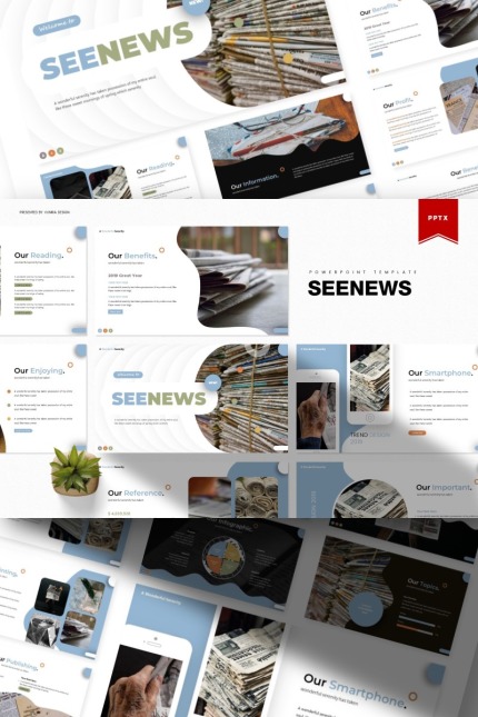 Kit Graphique #85610 Newspapier Texte Divers Modles Web - Logo template Preview