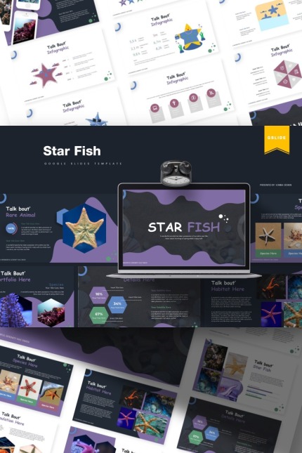Kit Graphique #85639 Starfish Fish Divers Modles Web - Logo template Preview