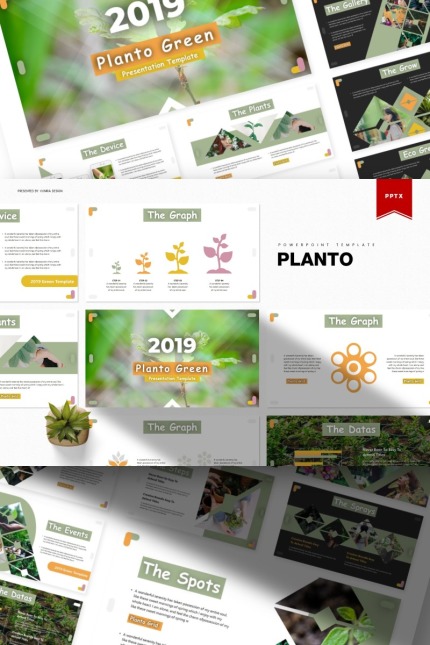 Kit Graphique #85687 Plant Vert Divers Modles Web - Logo template Preview