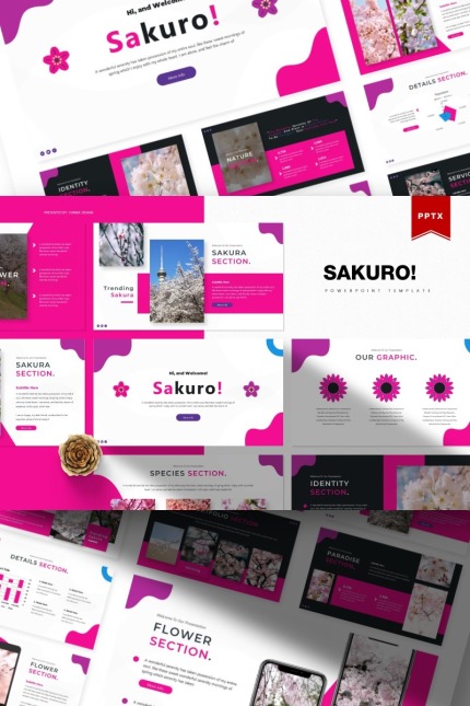 Kit Graphique #85718 Sakura Fleur Divers Modles Web - Logo template Preview