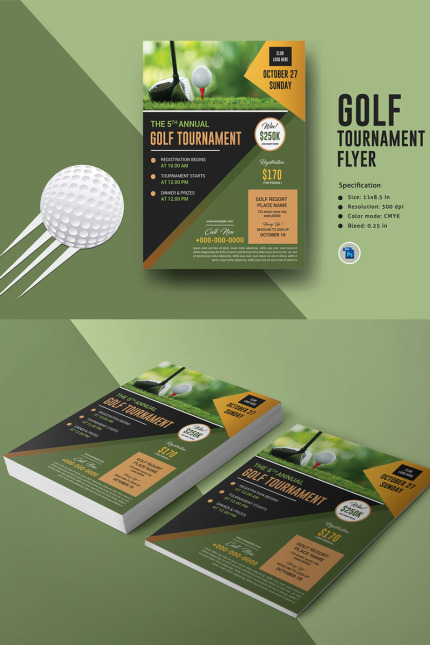 Kit Graphique #85950 Golf Tournament Divers Modles Web - Logo template Preview