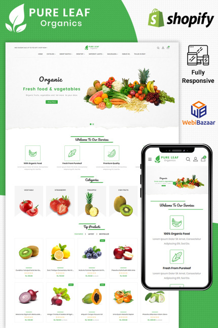 Kit Graphique #86041 Organic Restaurant Divers Modles Web - Logo template Preview