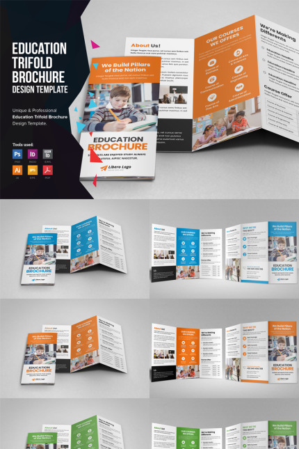 Kit Graphique #86066 Education Brochure Divers Modles Web - Logo template Preview